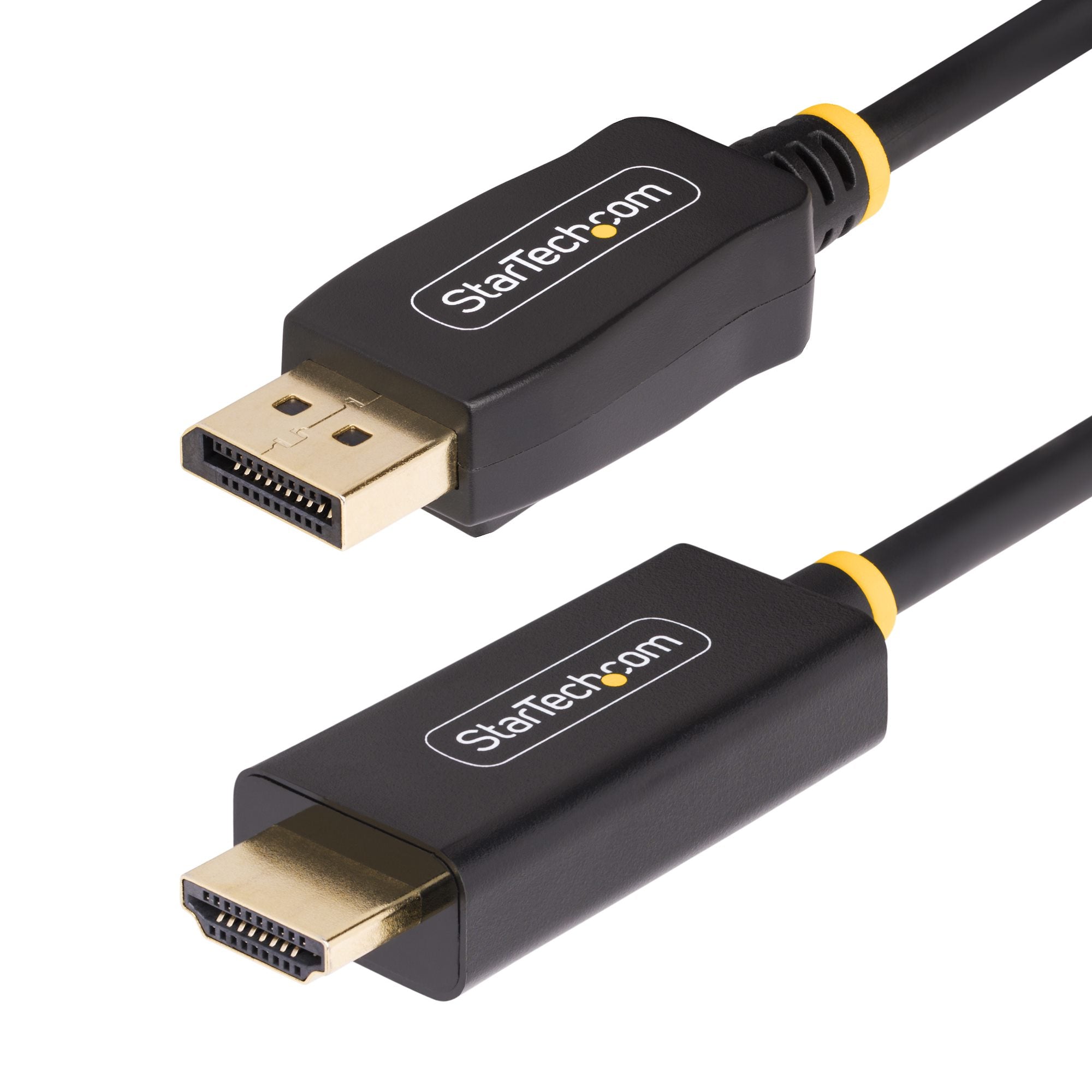 StarTech.com DisplayPort zu HDMI Kabel, 3 m – 4K (4096 × 2160) @ 60 Hz, HDMI 2.0b, aktiv, HDR – Schwarz
