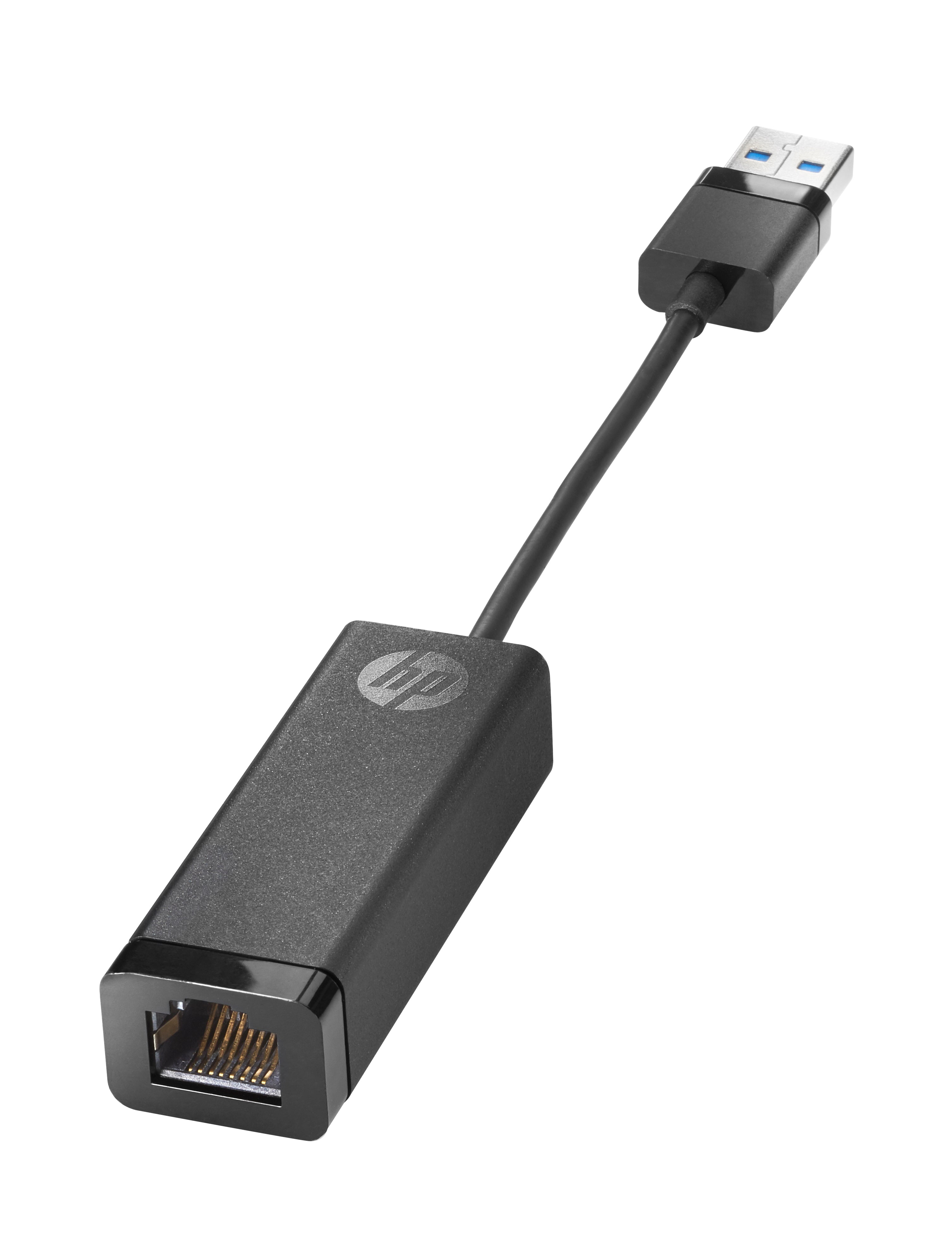 HP G2 Netzwerkadapter USB 3.2 Gen 1 (5 Gbit/s) zu RJ-45 – 1 Gbit/s, 0,1 m, für Windows 10/11