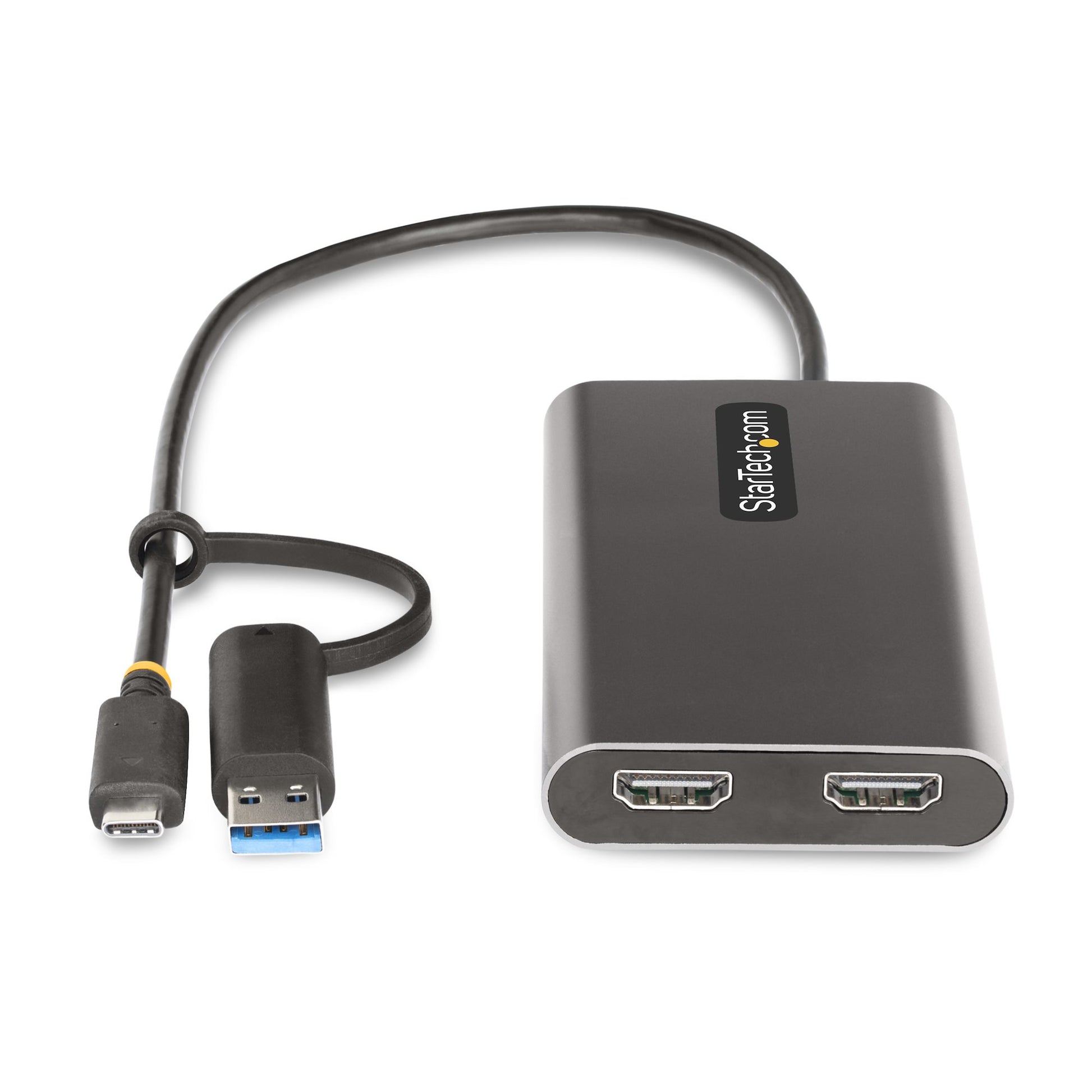 StarTech.com USB-C Multi-Monitor-Adapter USB-C zu 2× HDMI – 4K @ 60 Hz, 0,3 m, für Windows/Mac/Linux