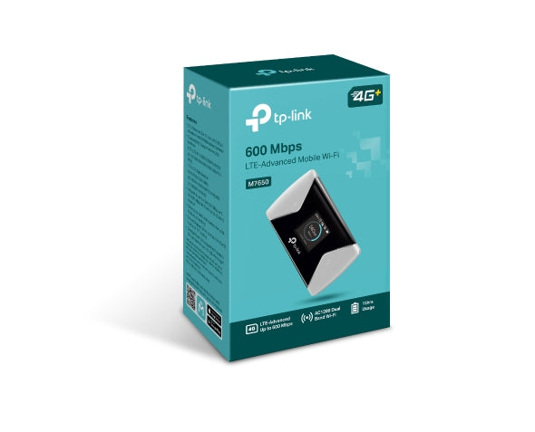 TP-Link M7650 – Mobiler 4G-Hotspot, Wi-Fi 5, Dual-Band (2,4/5 GHz), bis 867 Mbit/s, Micro-SIM, 3000 mAh