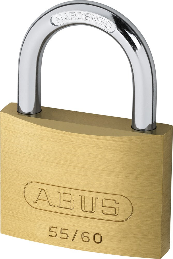 ABUS 55/60 Vorhangschloss – goldfarbig, 2 Steckschlösser