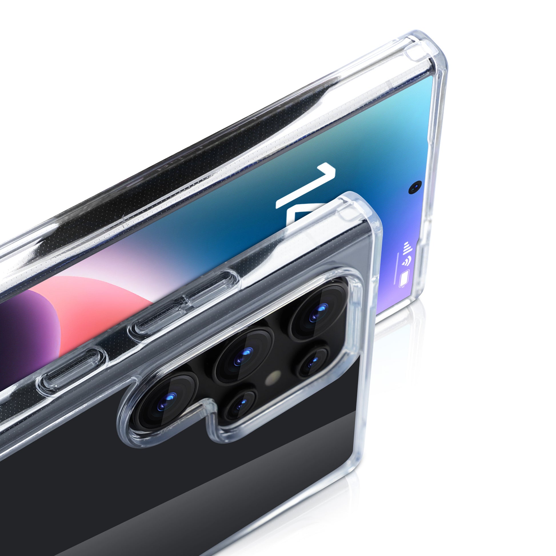 nevox StyleShell SHOCKFlex – Backcover – für Samsung Galaxy S25 Ultra, PC+TPU, Transparent