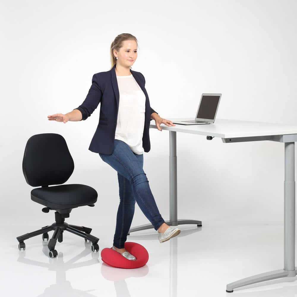 TOGU Dynair Senso XL Balancekissen – 36 cm Durchmesser, luftgefüllt, schwarz