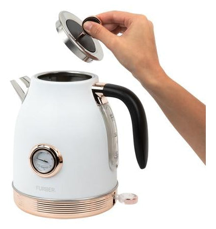 Furber. Furber Wasserkocher – 1,7 l, Edelstahl, Roségold