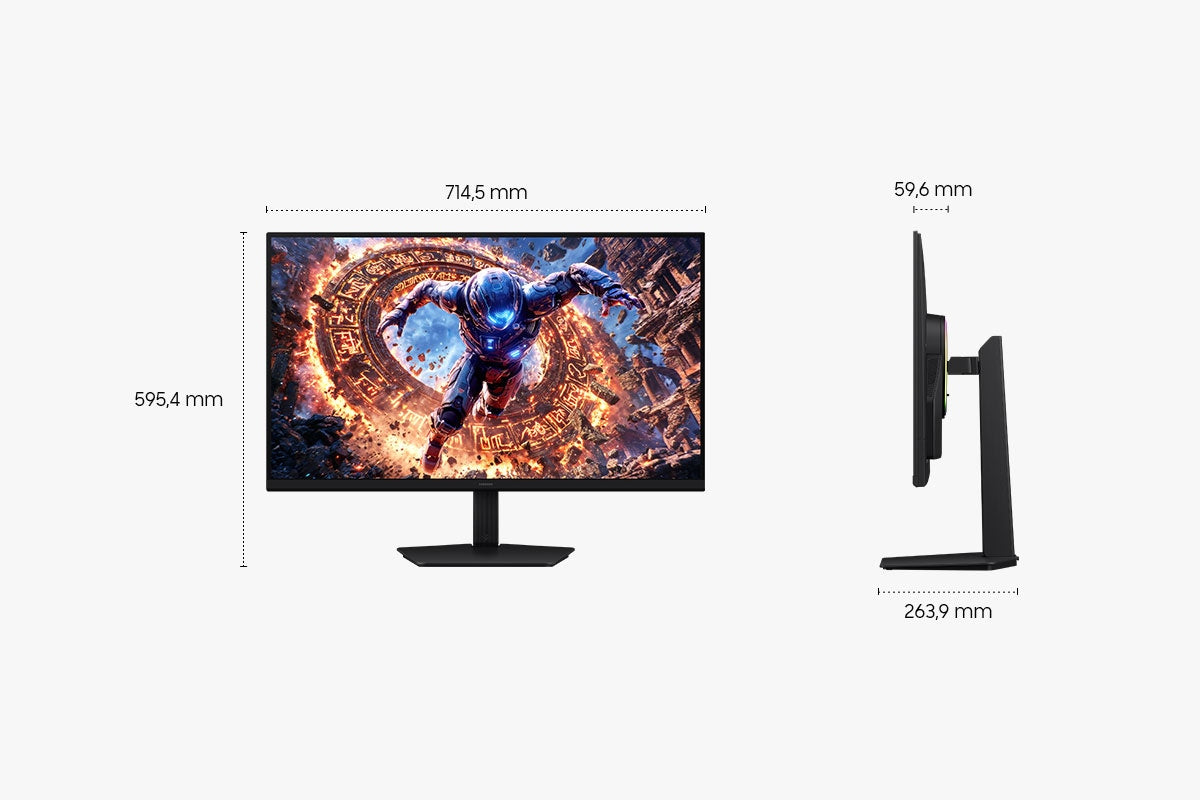 Samsung Odyssey G8 G80HS – 32", 6144 × 3456, IPS, 330 Hz, HDR10+