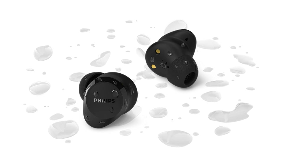 Philips TAT1300BK/00 TWS In-Ear – mit Ladecase, Schwarz, BT 6.0