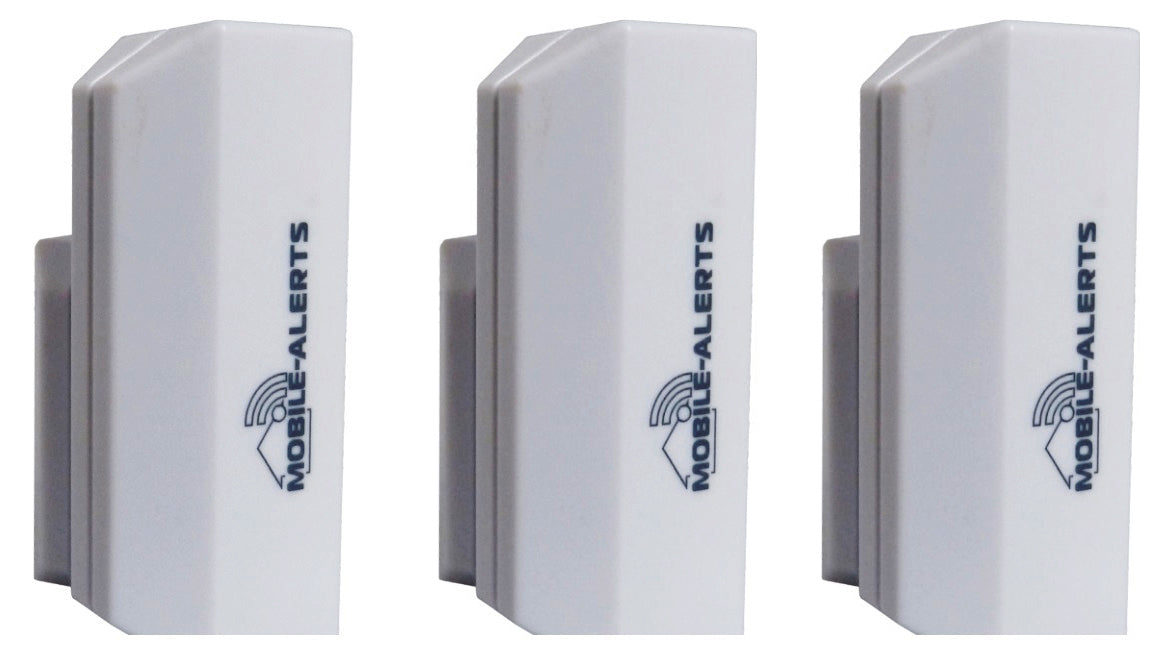 Technoline MA 10800 – Tür-/Fensterkontakt, Funk, SR44 (2×) – Weiss (3er-Pack), für Amazon Alexa