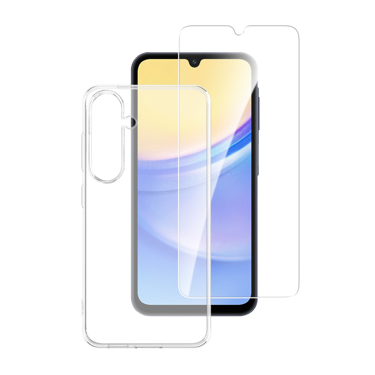 4smarts 360 Protection Set – Tasche/Umhängetasche – für Samsung Galaxy A15 / A15 5G, Transparent