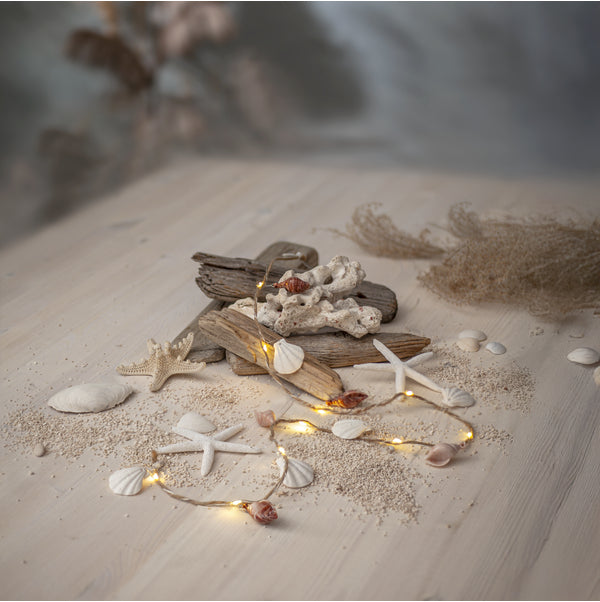 Star Trading Lichterkette Seaside – Starterset, 0,9 m, 0,05 W, Warmweiss, Beige, Batteriebetrieb, 2× AA