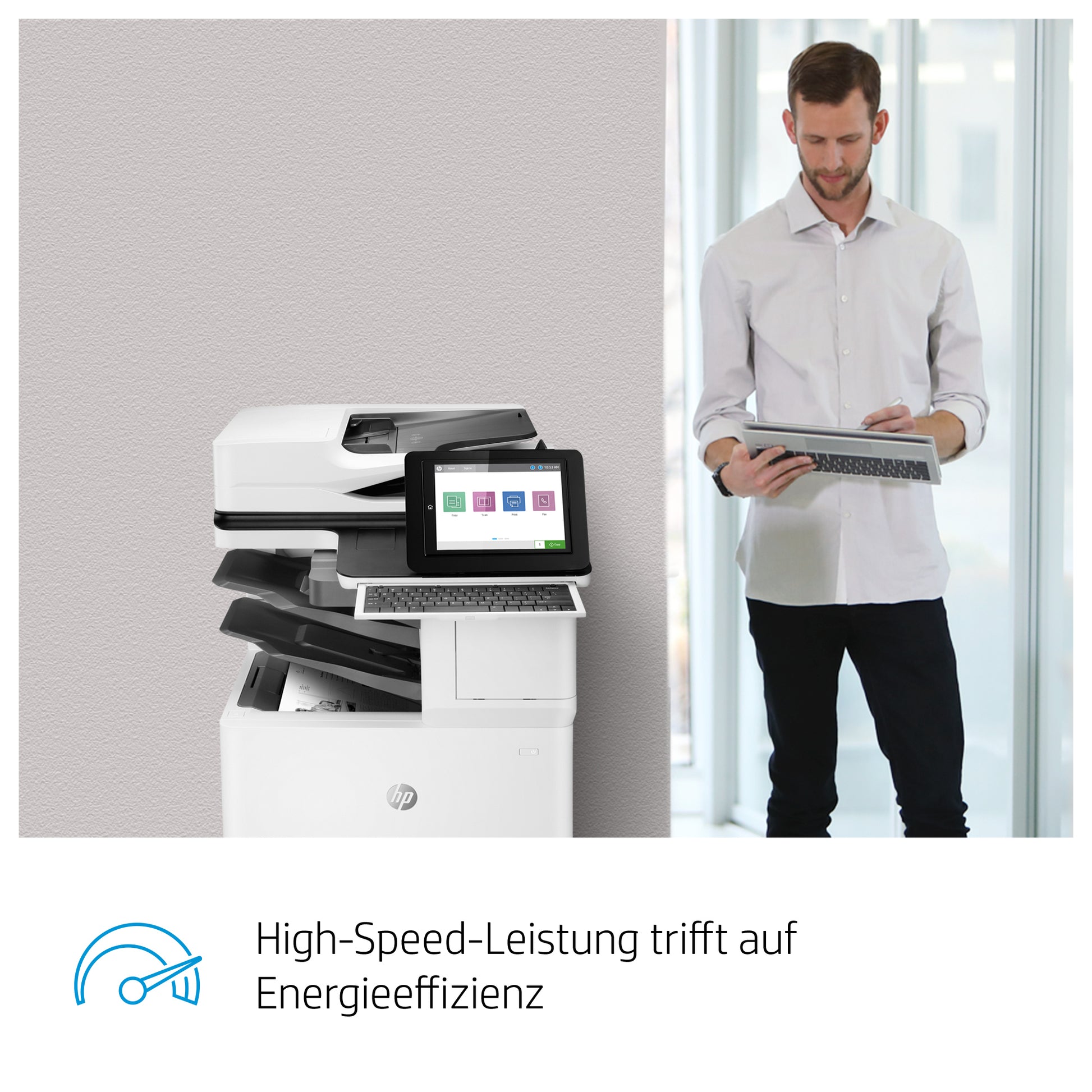 HP LASERJET ENTERPRISE FLOW M635Z – S/W Laser-MFP A4 – 61 ppm S/W