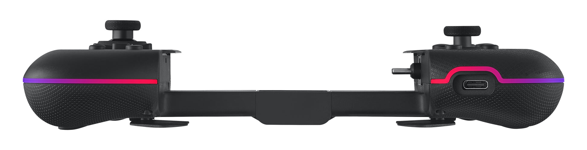 ASUS ROG Tessen – Gamepad – USB 3.2 Gen 1 (USB‑C), RGB, Programmierbare Tasten, für Android, Schwarz/Grau