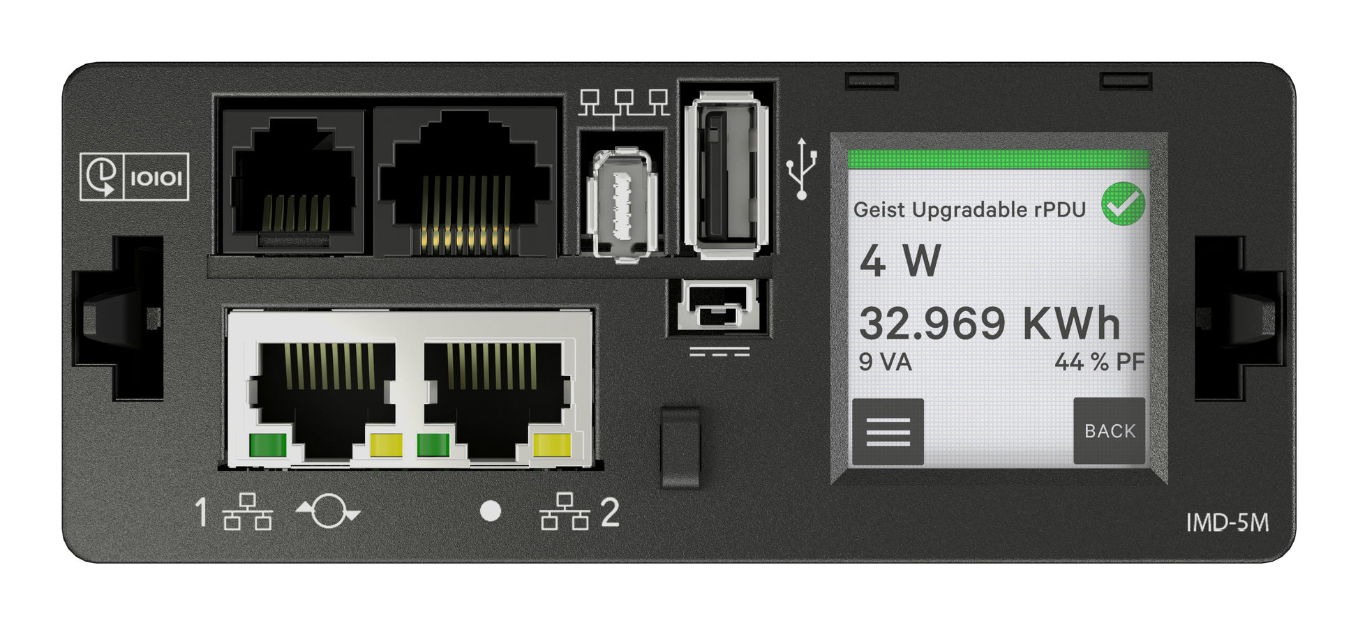Vertiv VP5G31A0 Rack-PDU überwacht 7,3 kW (230 V, 32 A) – 1U – C13/C19×12 – Schwarz