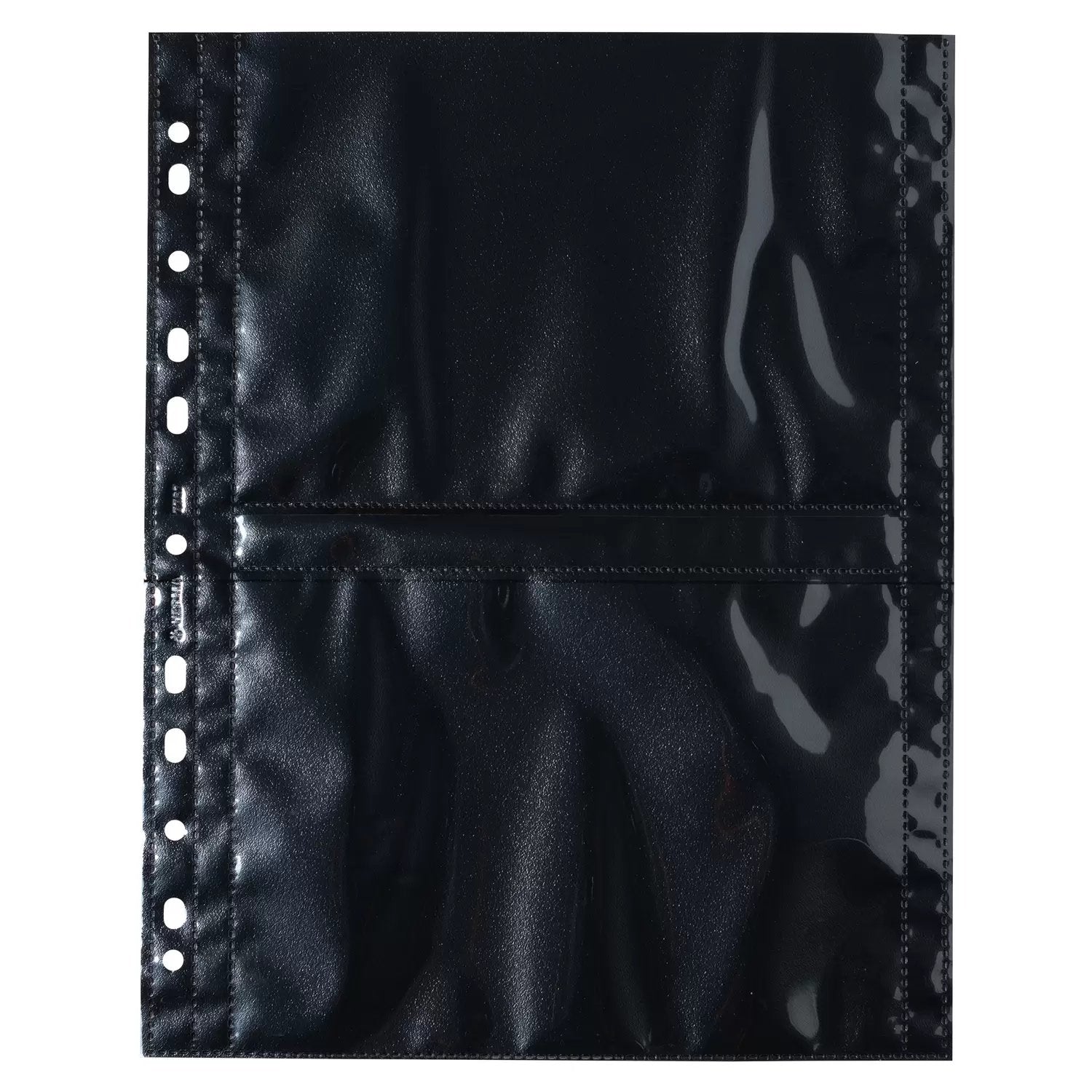 HERMA Fotophan Sichtmappe 13×18 cm quer – 40 Hüllen, Schwarz, Kunststoff, Glänzend, 10er-Pack