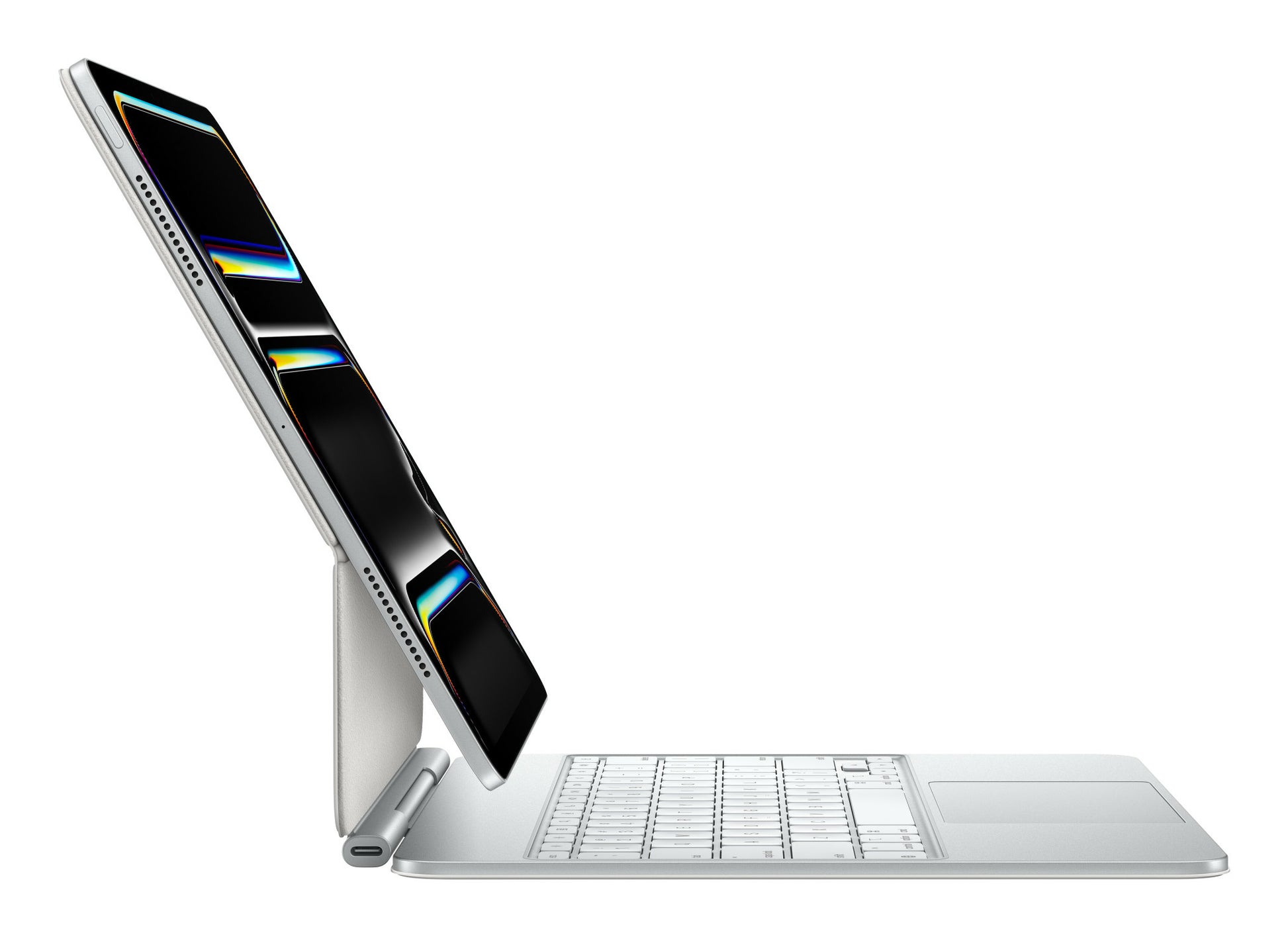 Apple Magic Keyboard Tastatur-Case für iPad Pro 13" (M4) – Schwedisch, mit Trackpad, Beleuchtung – Weiss
