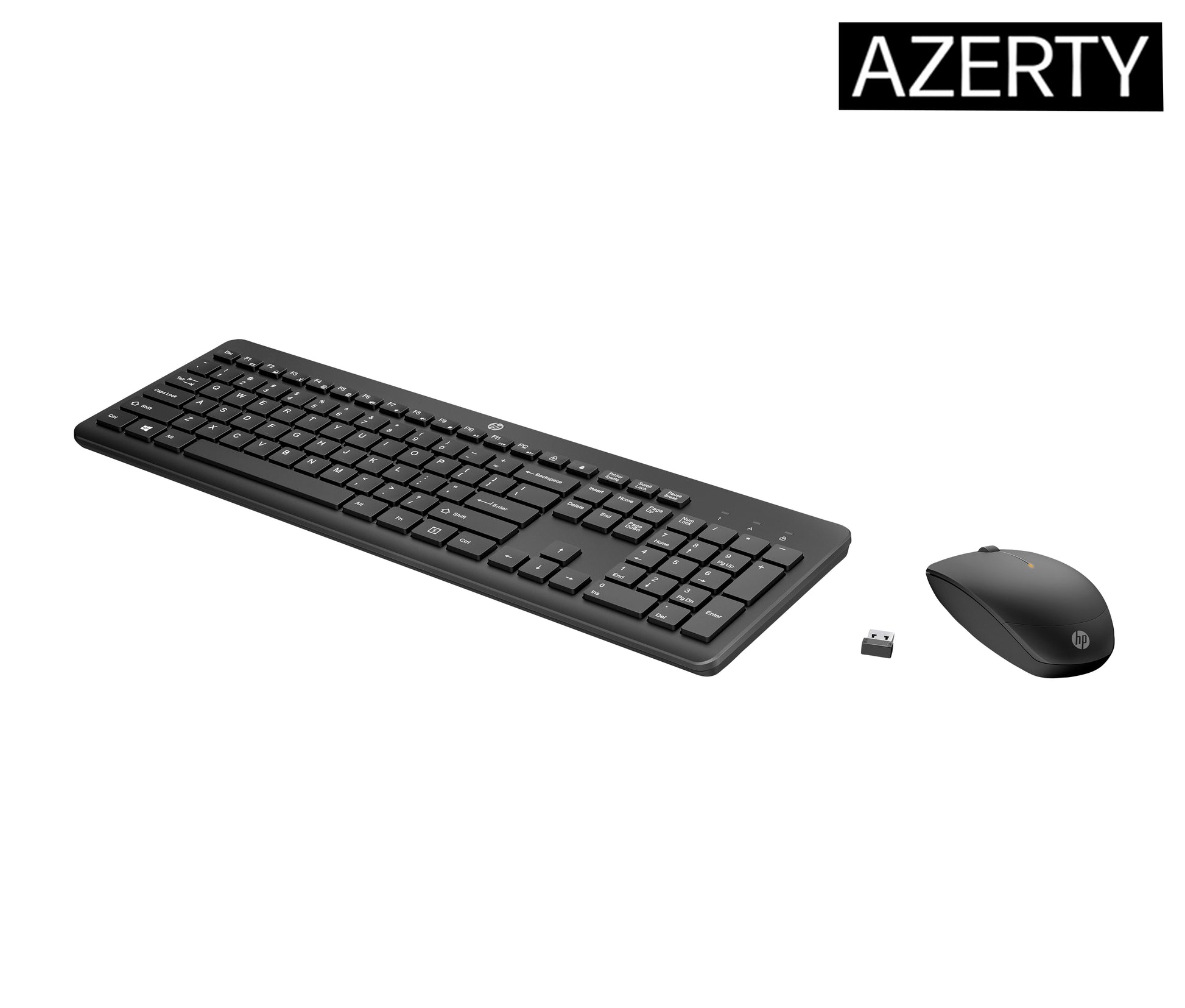 HP 230 WL – Tastatur-Maus-Set – Membran – 2,4 GHz – AZERTY (FR) – Schwarz