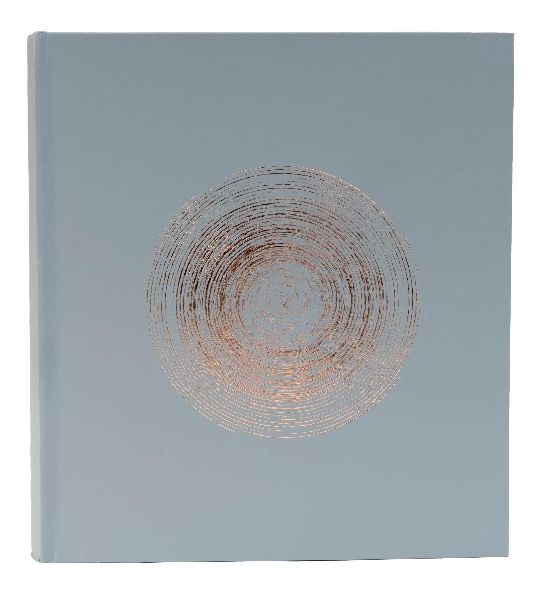 Exacompta Ellipse Fotoalbum – 29 × 32 cm, Hardcover, 60 Seiten, weisse Seiten, grau, für Fotos 10 × 15 cm