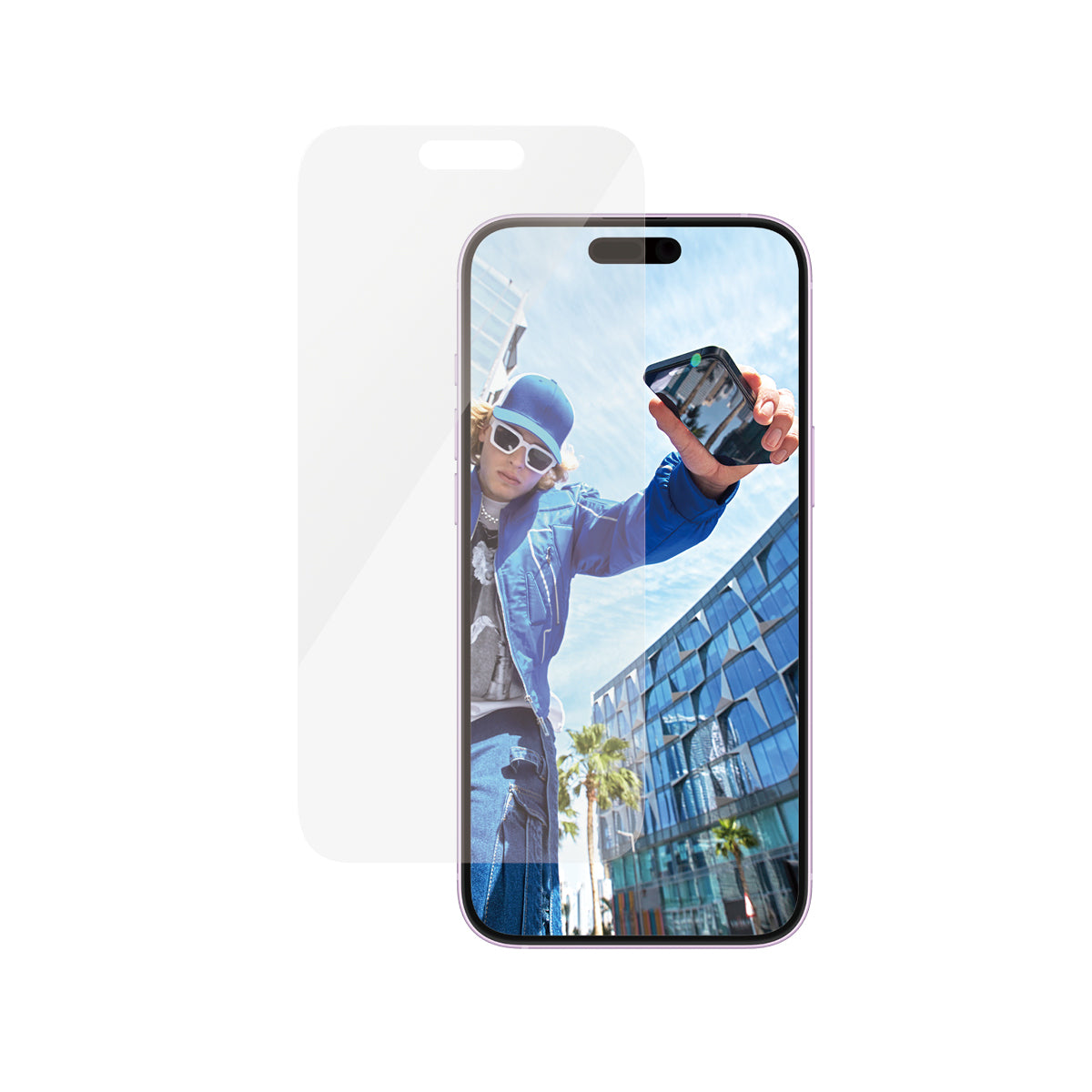 PanzerGlass Displayschutz (Panzerglas) – für iPhone 16 Plus – mit Applikator