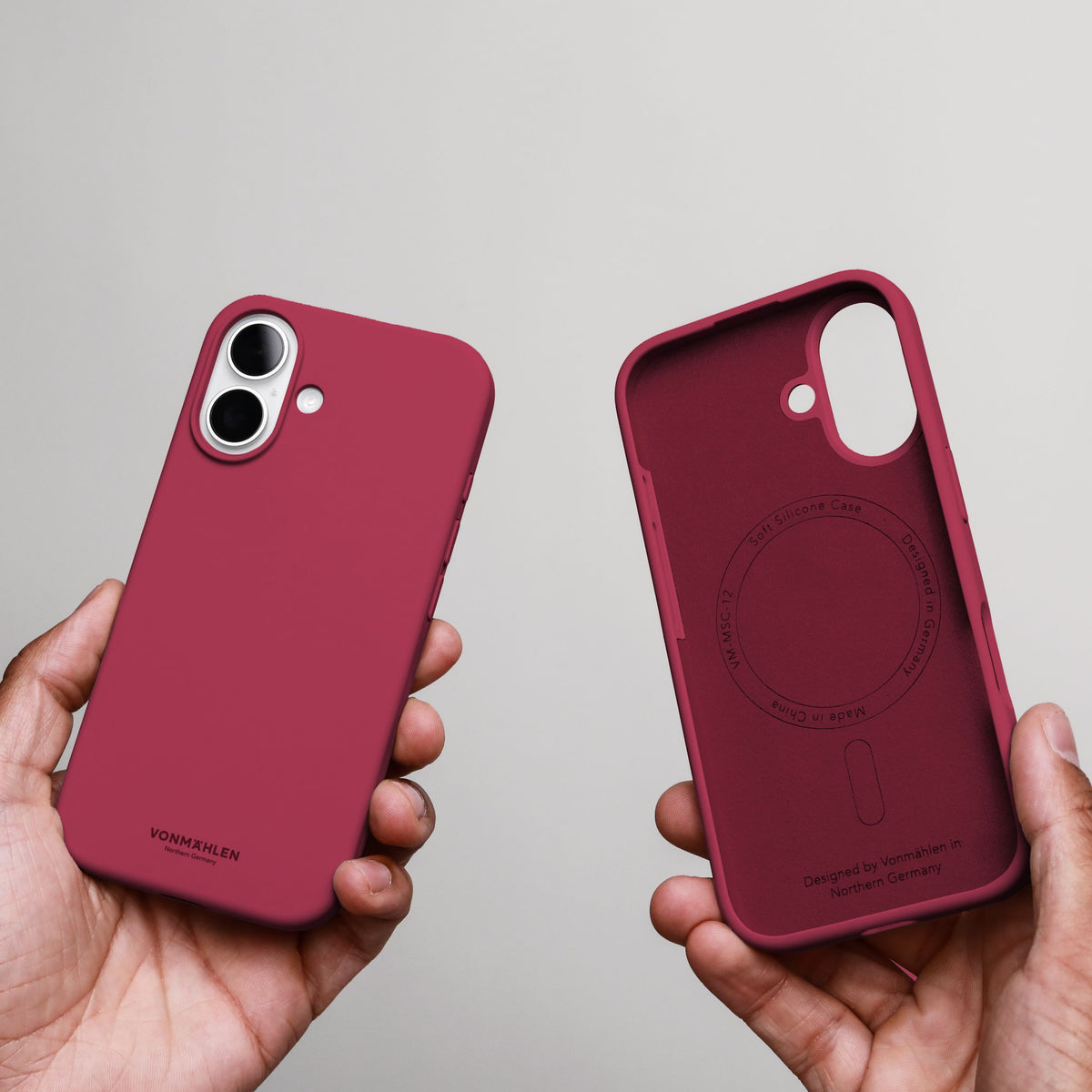 Vonmählen Backcover – für Apple iPhone 17 – rot – Silikon – MagSafe-kompatibel