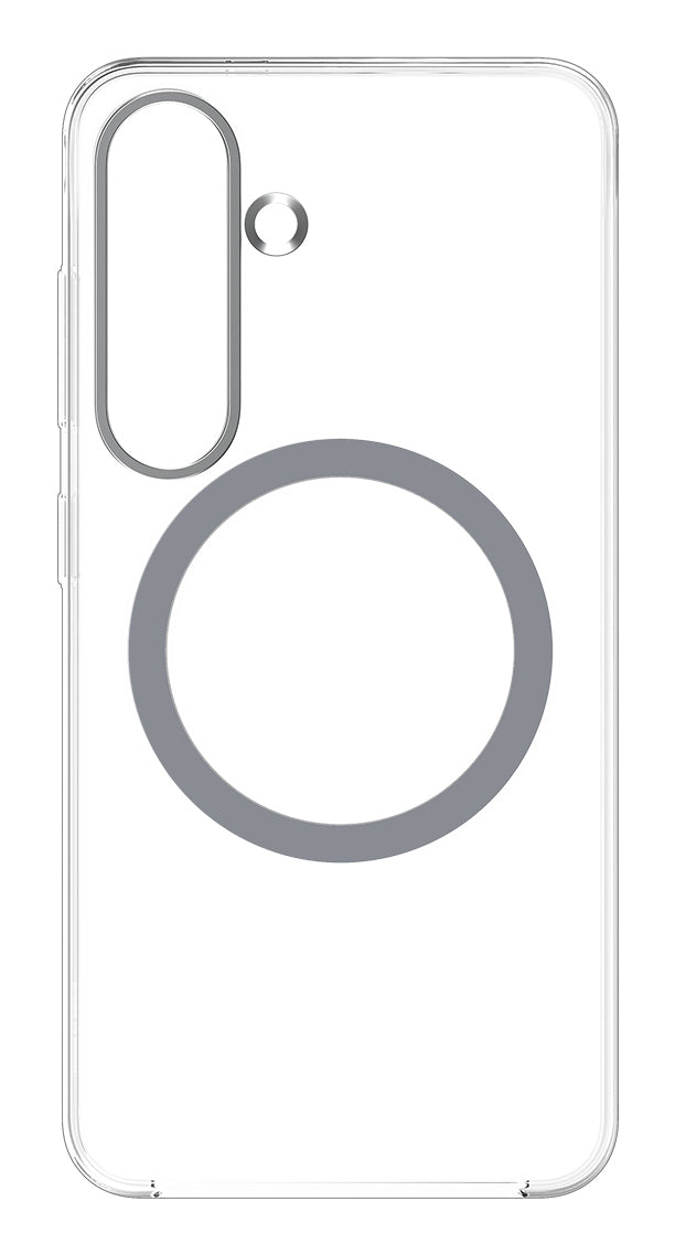 Samsung Clear Magnetic Case – Backcover – für Samsung Galaxy S25, PC, Transparent, kratzresistent
