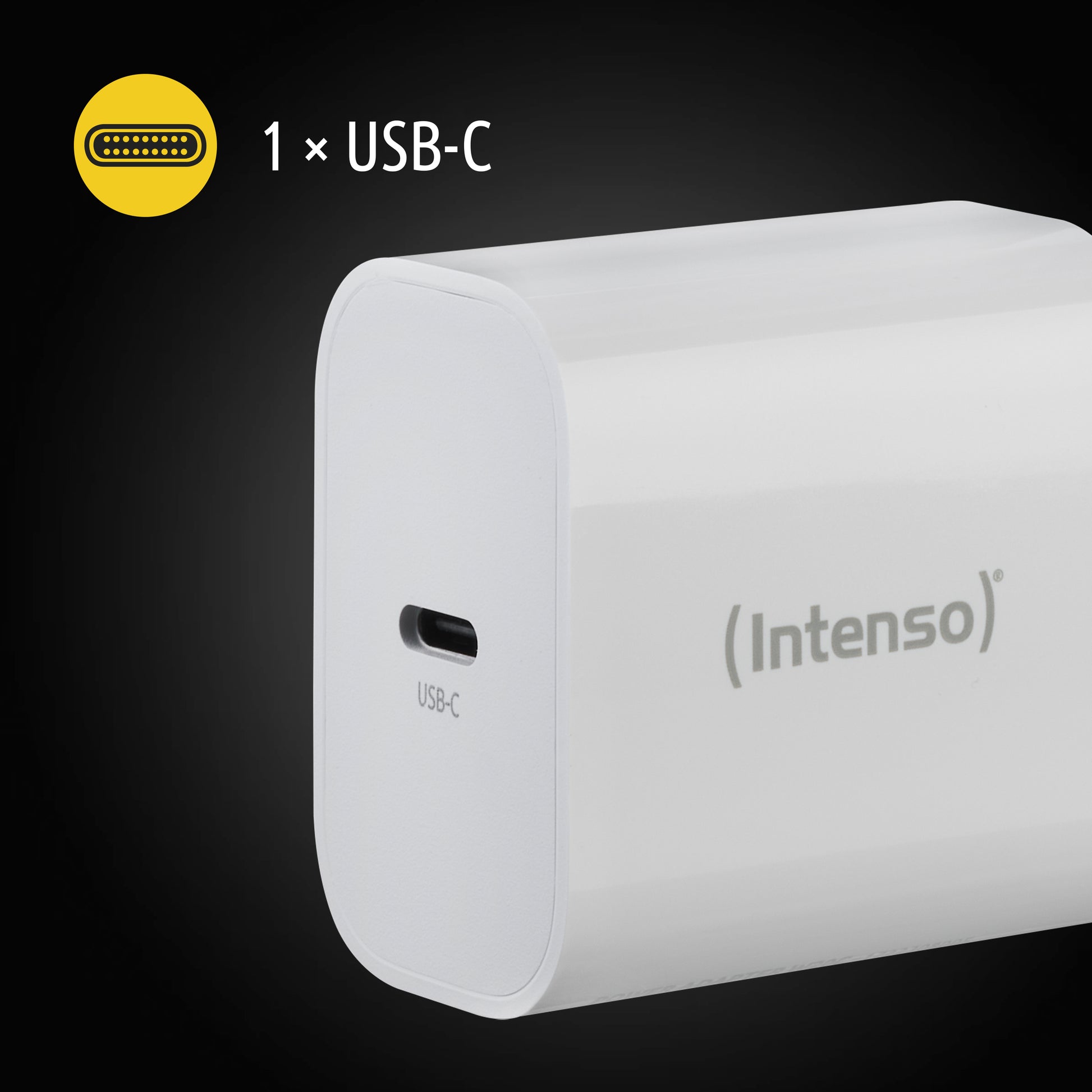Intenso W20C USB-Ladegerät 20 W – USB-C×1 – PD – EU-Stecker (Typ C) – für Smartphones und Tablets