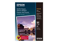 Epson Fotopapier – matt, A4, 167 g/m², 50 Blatt, einseitig – für Tintenstrahldrucker