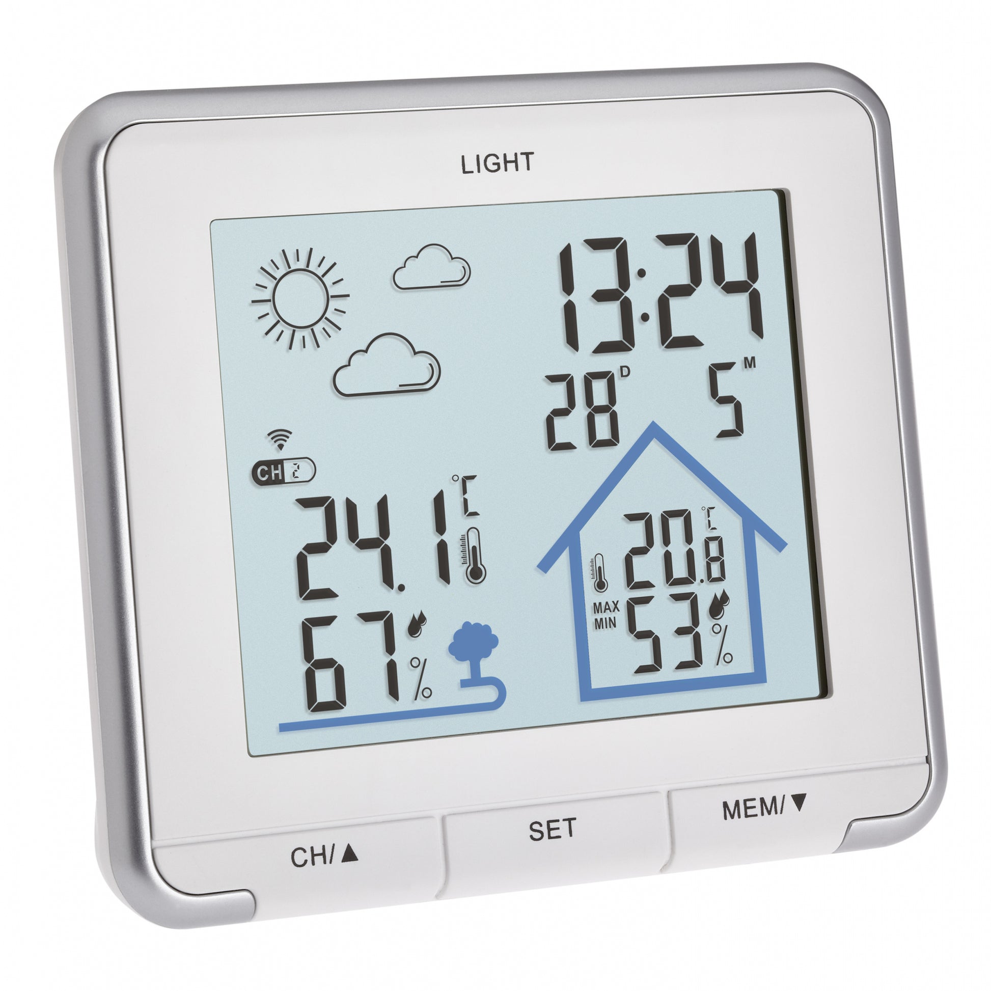 TFA-Dostmann LIFE Temperatur-/Feuchtesensor – Kabellos, −30–70 °C, 20–95 %, Innen/Aussen