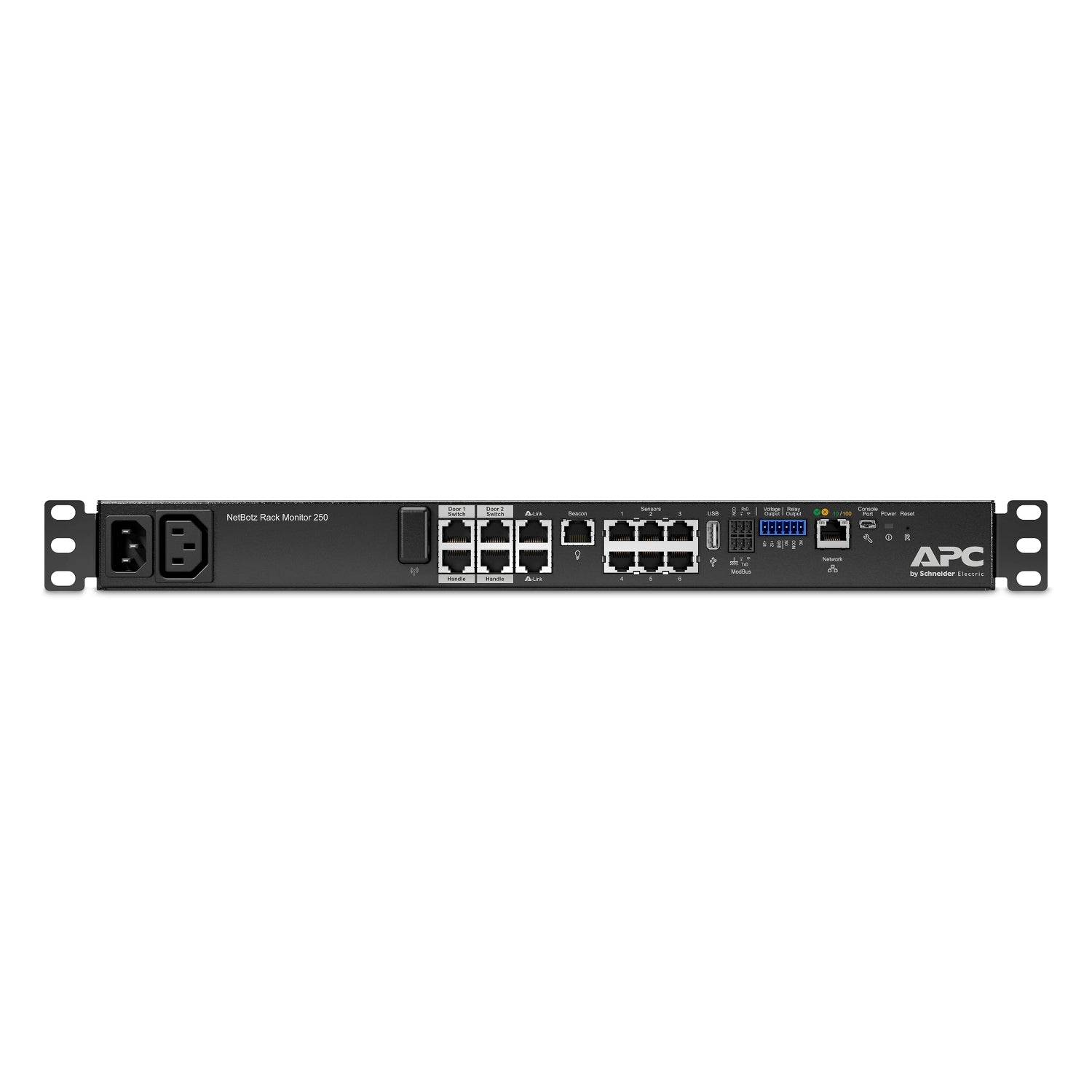 APC NetBotz Rack Monitor 250 Sensor-Gateway/Monitor – RJ-45, 0–45 °C, Rack-montierbar