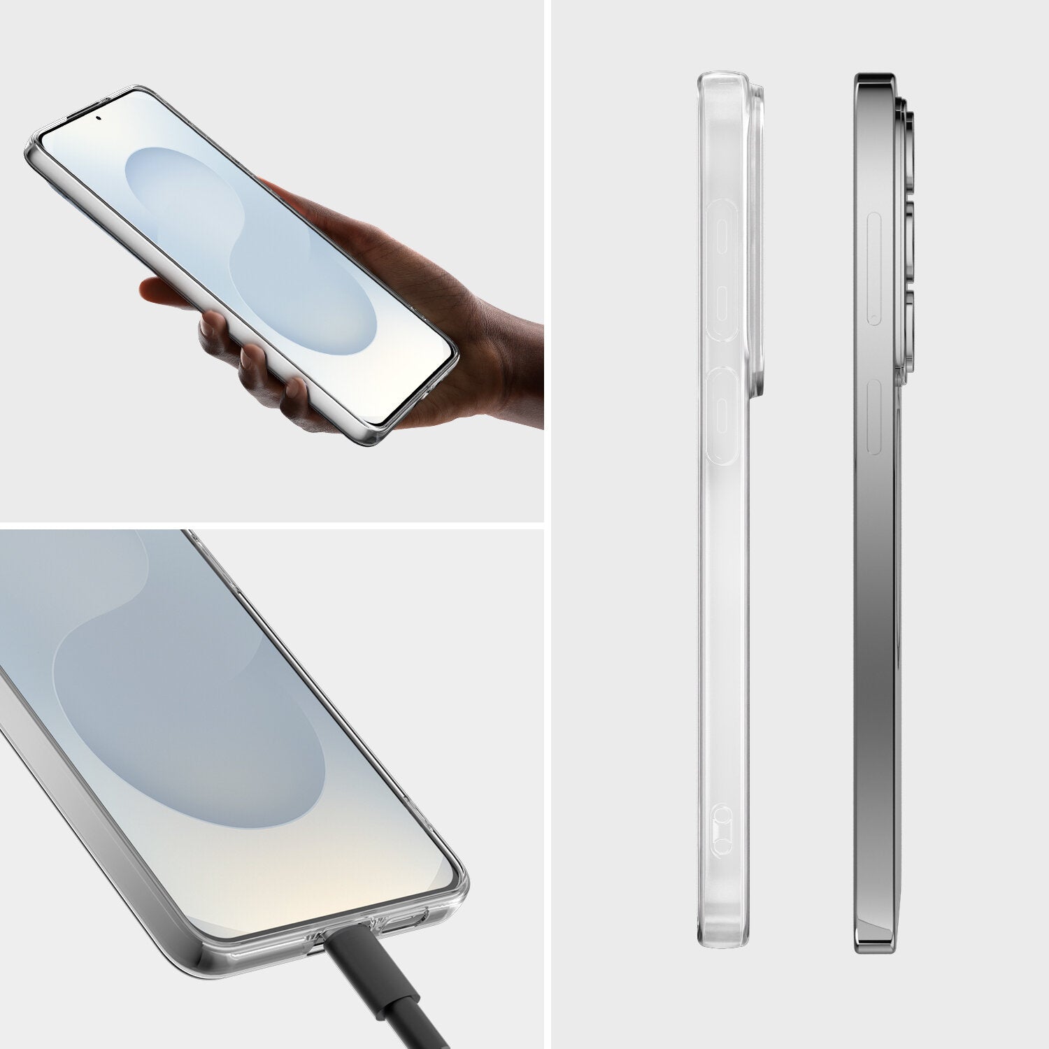 4smarts 360° Schutz Set Backcover – für Samsung Galaxy S26+, Transparent, Displayschutz enthalten