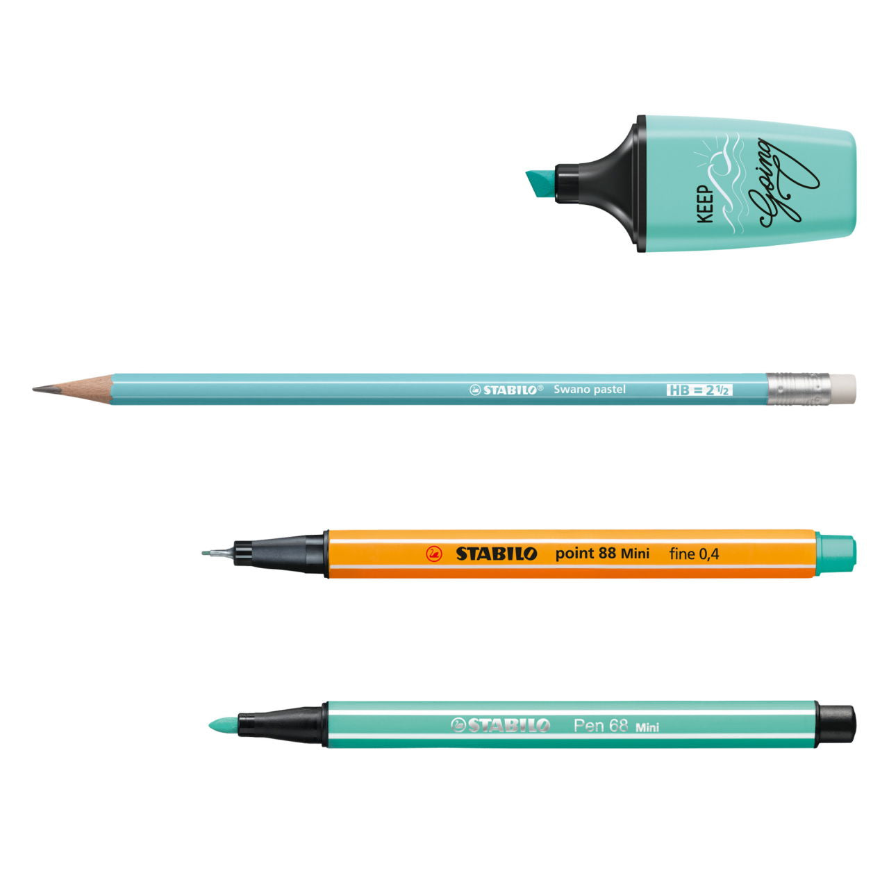 STABILO Schreibset Mini World Pastel Love Attack Special Edition – 35-teilig, 5 Bleistifte