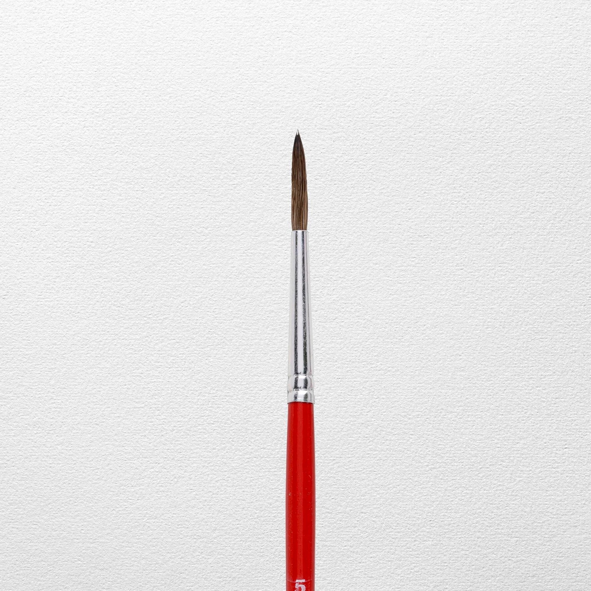 Talens Aquarellpinsel – Braun, Länge 177 mm, Grösse 5, Haare gemischt, Aluminiumzwinge, FSC-zertifiziert