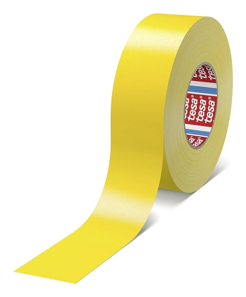 tesa Gewebeband 4651 Premium – 50 mm × 50 m, gelb, stark