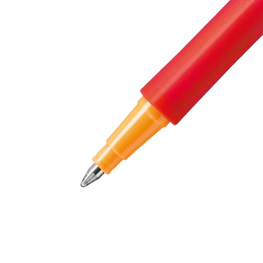 STABILO pointVisco Gelschreiber – rot, 0,5 mm, schnelltrocknend, Kappe