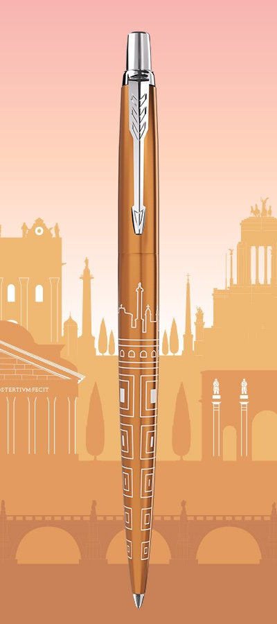 Parker Kugelschreiber – Orange, Edelstahl