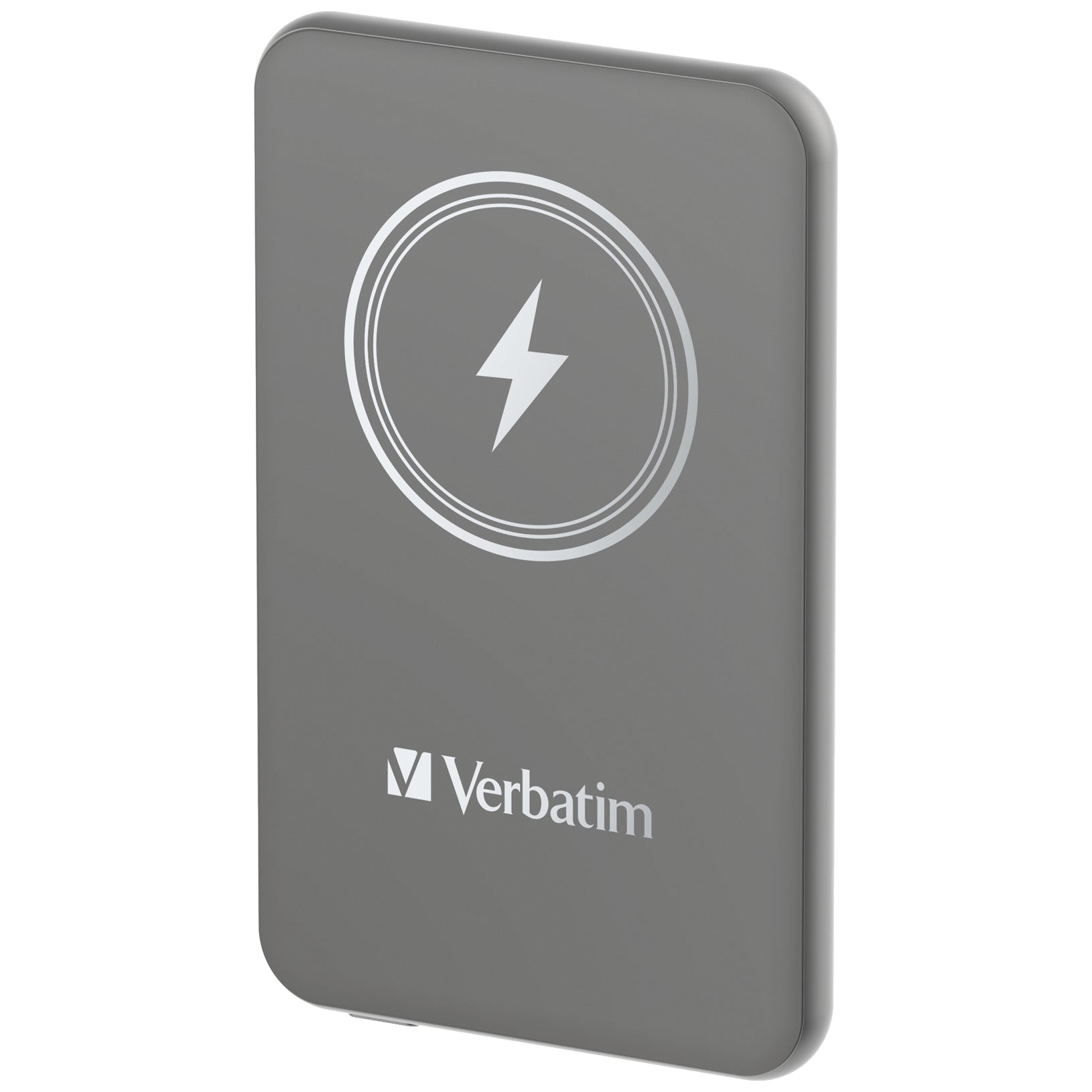 Verbatim MagSafe Powerbank 5'000 mAh – 20 W PD, MagSafe 15 W, 1× USB-C, Grau