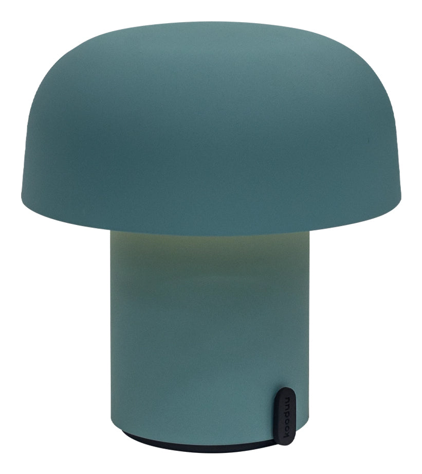 Kooduu Tischleuchte SENSA – LED, 60 lm, 2700 K, dimmbar, Akku, Aufladestation – Blaugrün
