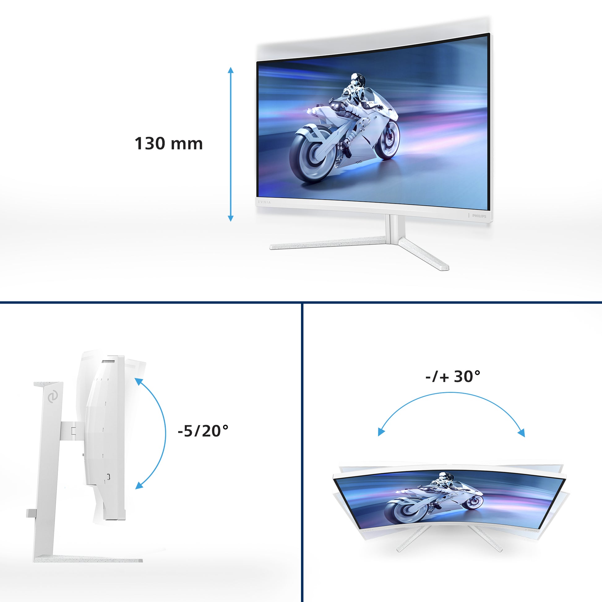 Philips 32M2C5501/000 – 31,5" Curved, 2560 × 1440 (WQHD), VA, 180 Hz, HDR10