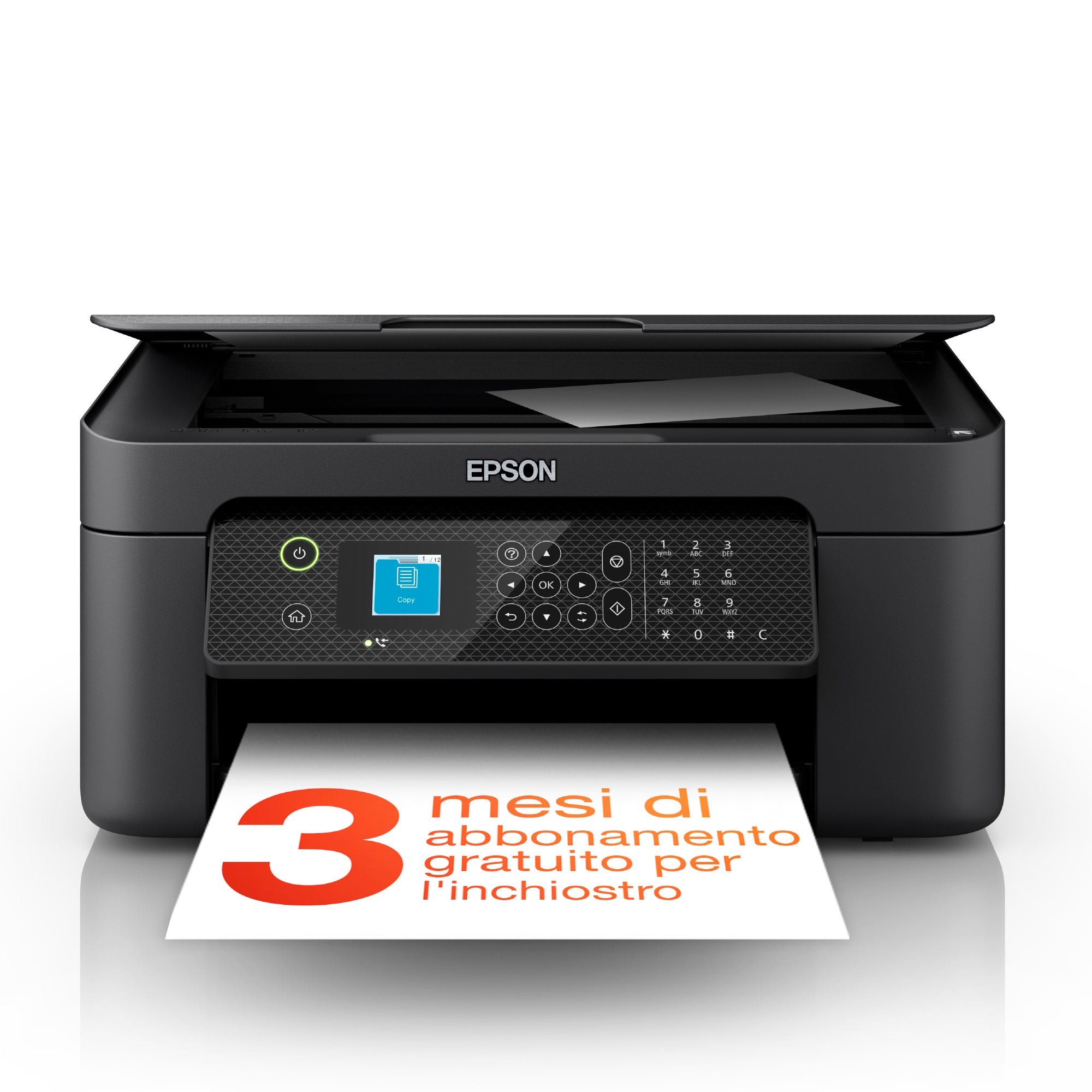 Epson WorkForce WF-2910DWF – Farbiges Tintenstrahl-MFP A4, 4-in-1 – USB/WLAN – Duplex, ADF – 33 S./Min. S/W