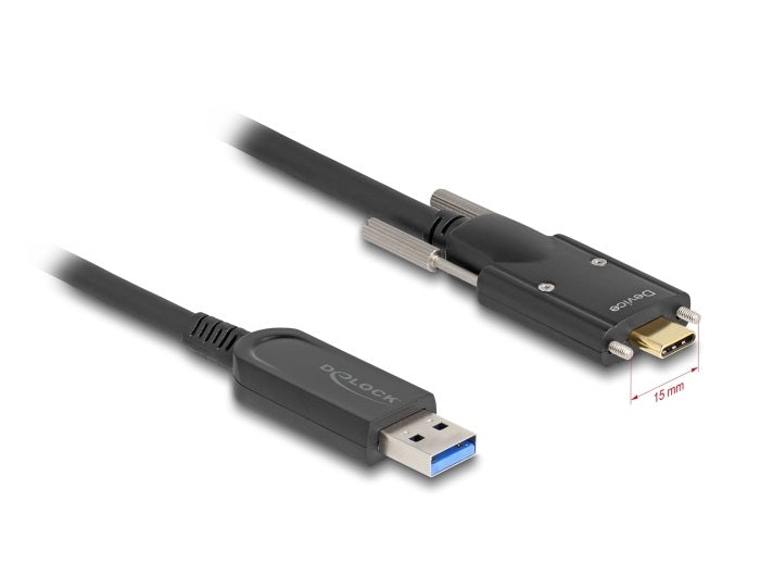 DeLOCK USB-Kabel, USB-A zu USB-C, 15 m, USB 3