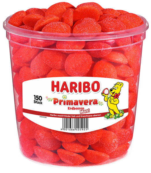 Haribo Primavera Fruchtgummi – Erdbeeren – 1,05 kg