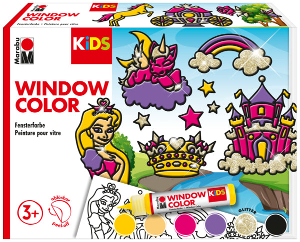 Marabu Window-Color-Set Prinzessin – 6 × 25 ml – ab 3 Jahren