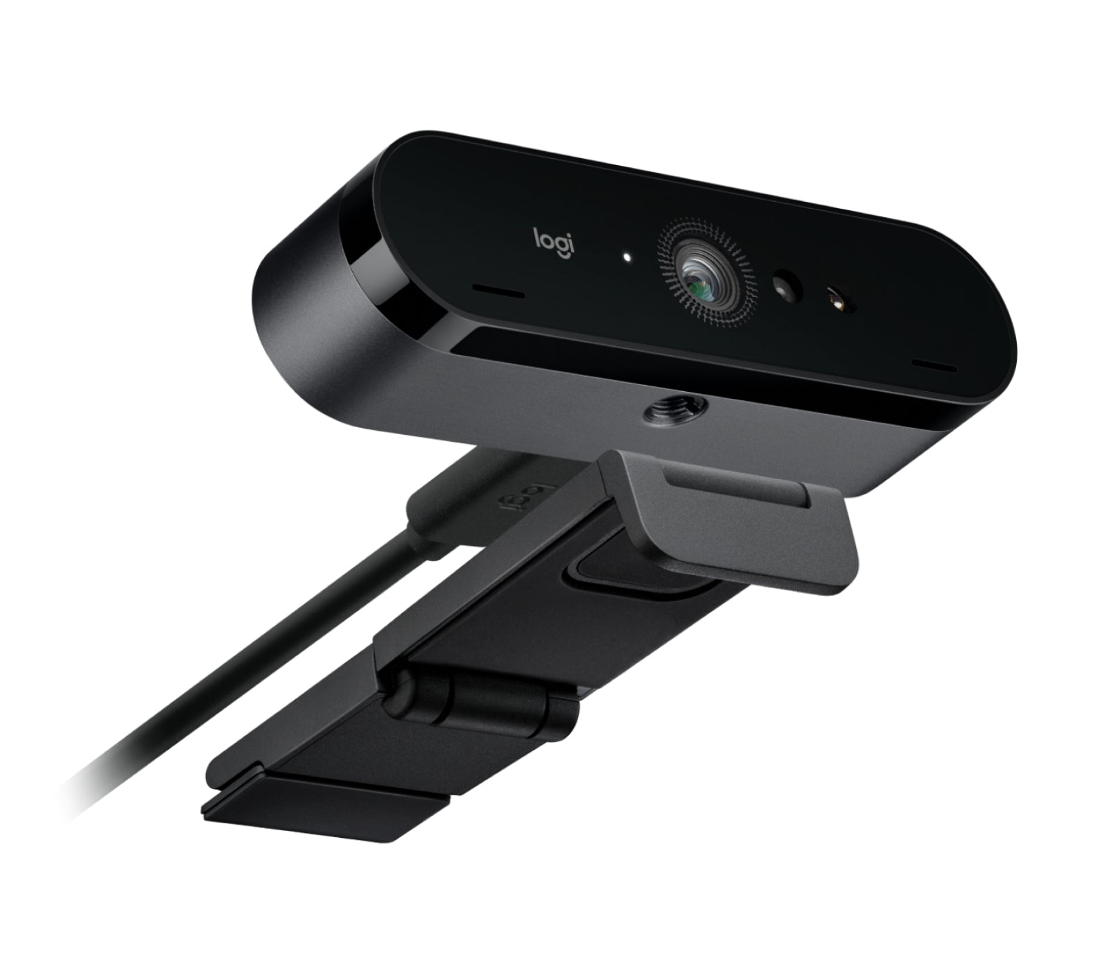 Logitech BRIO Webcam – 4K, 90 fps, USB-C, Autofokus, Abdeckung, 90°, Schwarz, für Windows & macOS