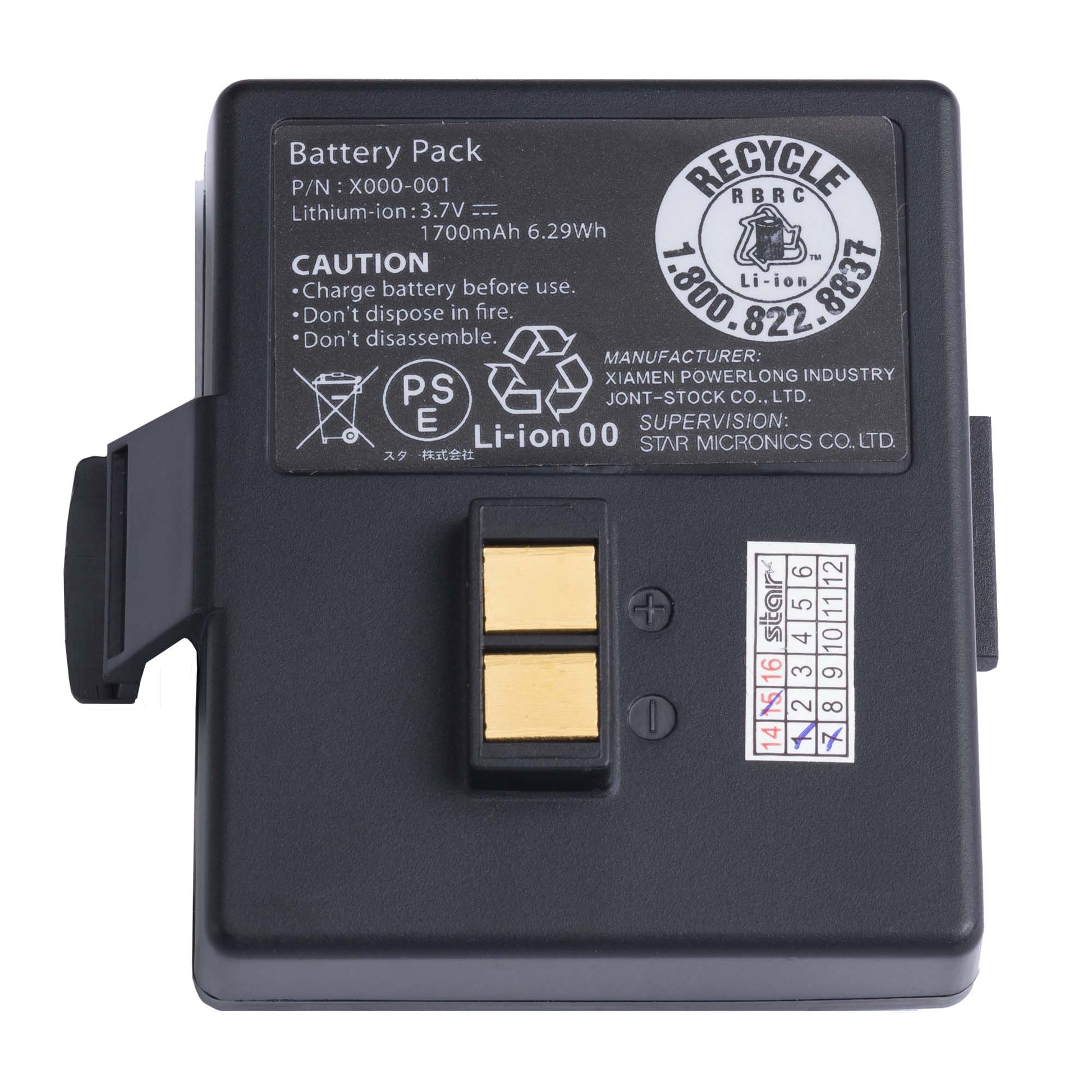 Star Micronics Akku – für SM-S230i/SM-S220/SM-L200 und andere, 39569472
