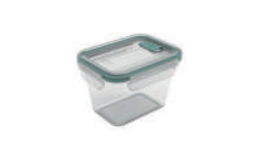 Rotho Vorratsdose 850 ml, 15,5 × 11,7 × 10,6 cm, Polypropylen (PP), Transparent