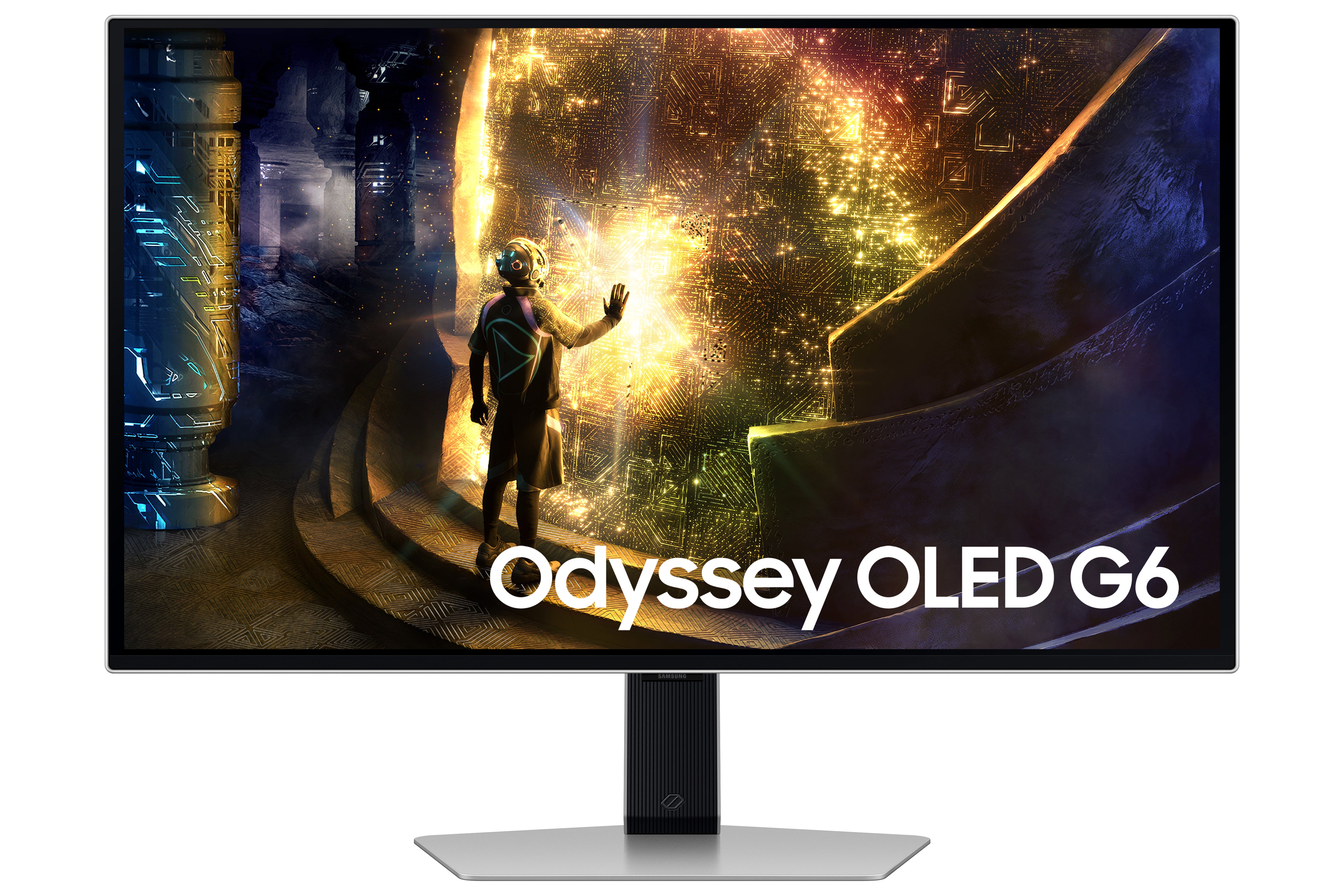 Samsung G61SD – Monitor, 27" WQHD (2560 × 1440), OLED, Silber