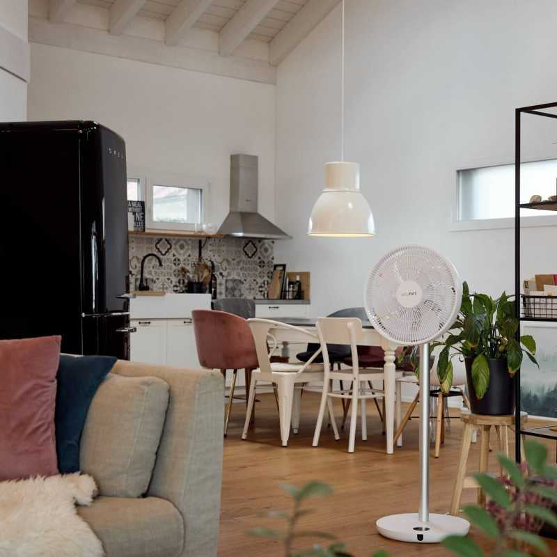 Ecofort Standventilator ecoQ SilentAir Grande – 13 Stufen, oszillierend, Timer, Fernbedienung, 28 W, 58 dB(A)