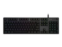 Logitech G G512 Carbon – Gaming-Tastatur – Mechanisch (GX Brown) – Kabelgebunden USB – QWERTZ (CH) – RGB