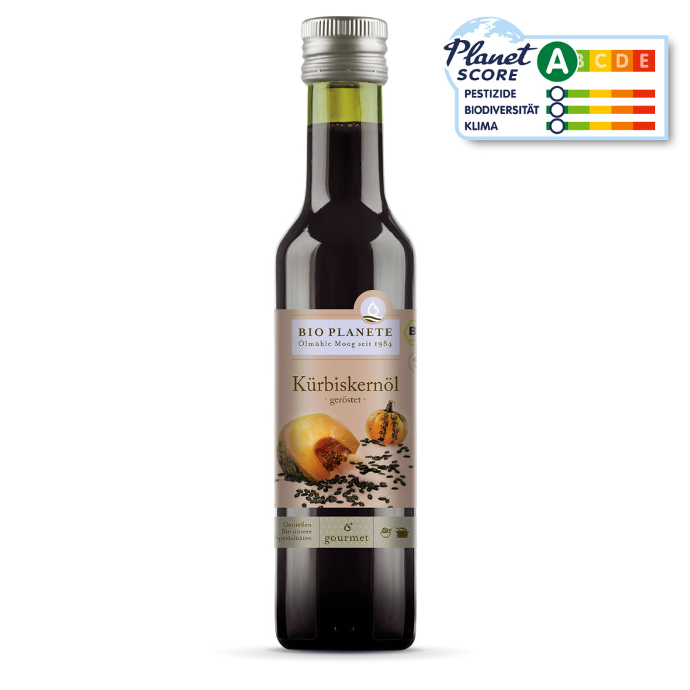 BIO PLANÈTE Geröstetes Kürbiskernöl, Bio – 250 ml