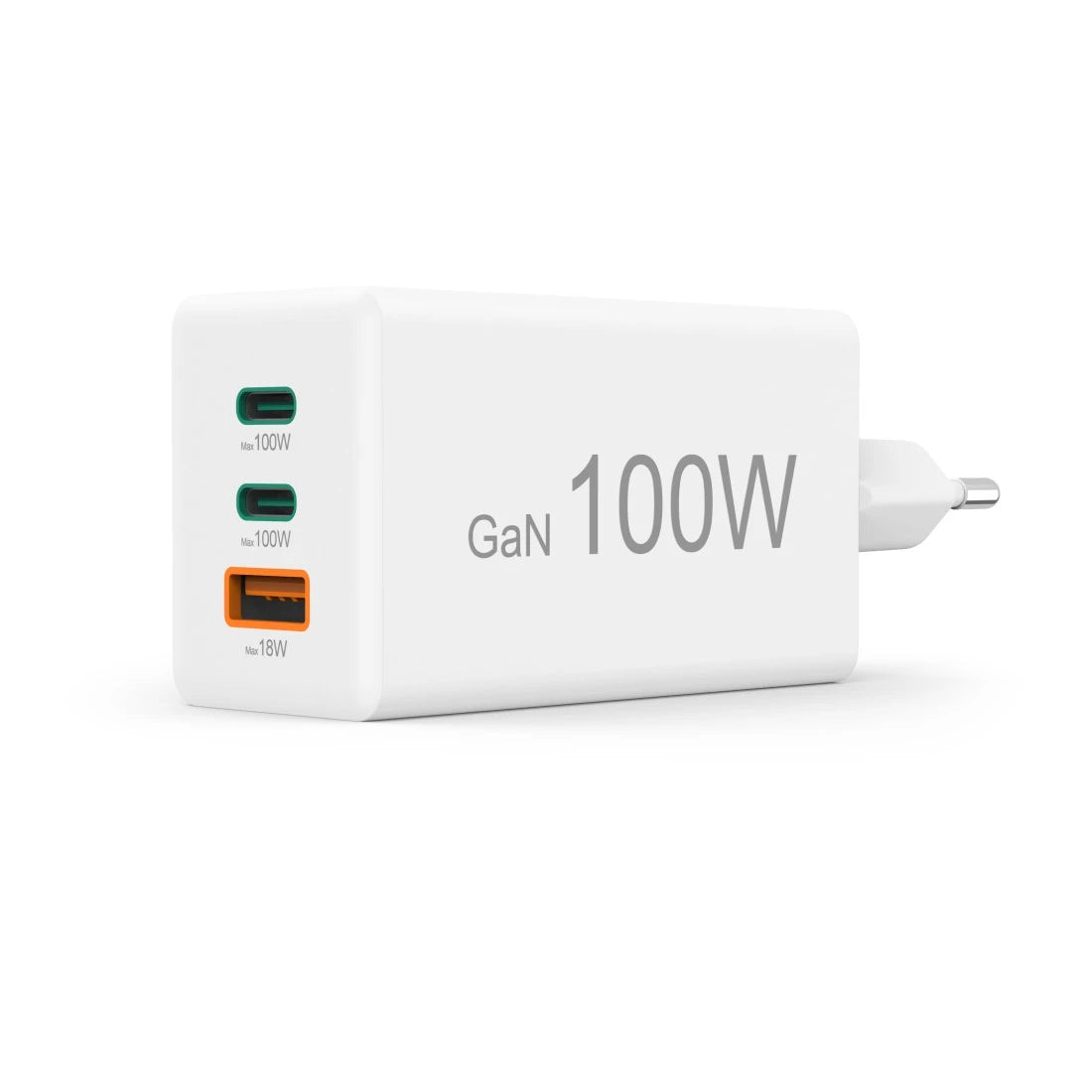 Hama Netzteil – 100 W, 2× USB-C + 1× USB-A, PD, QC 2.0/3.0, GaN – für Laptops, Smartphones, Tablets
