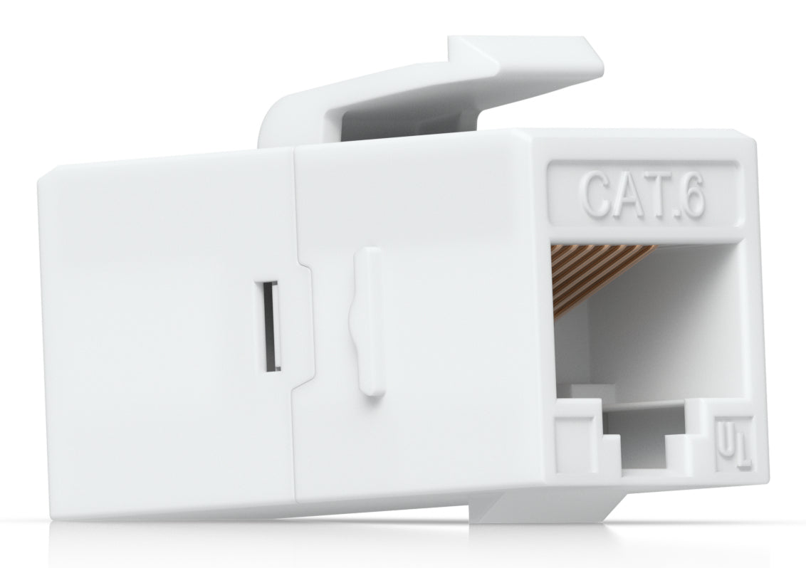 Ubiquiti RJ-45-Kupplung (12er) – RJ-45 (weiblich-weiblich), Cat6, Flach, Weiss