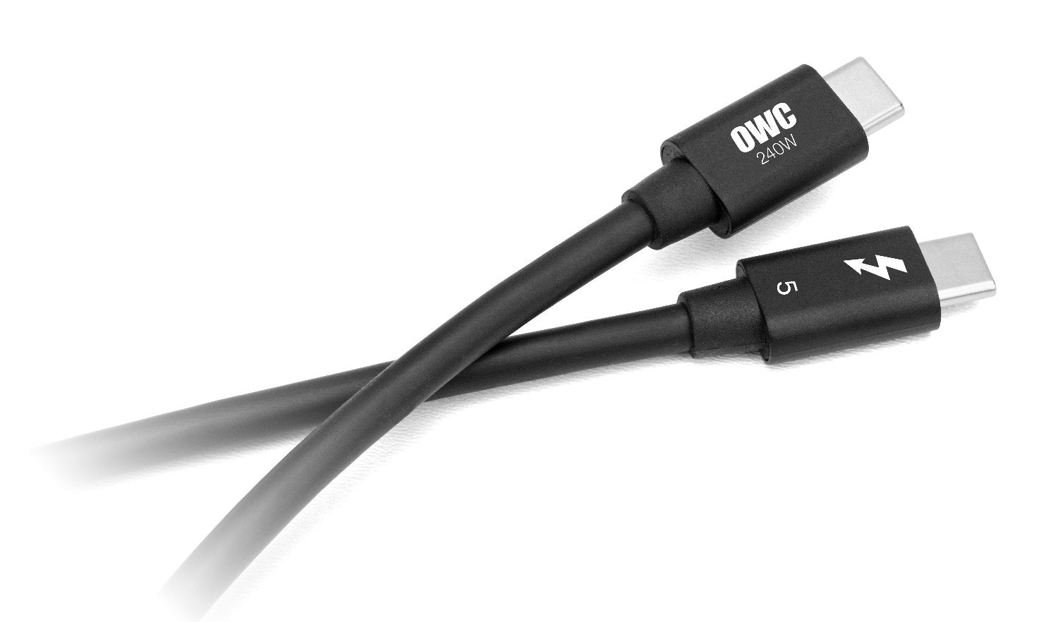 OWC Thunderbolt 5 (USB-C) Kabel – 120 Gbit/s – 1 m – PD 240 W – 8K/60 – E-Marker – Schwarz